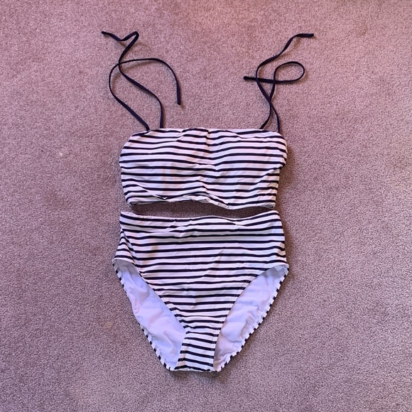 Ralph Lauren Limited Edition Navy/White Striped Bikini - Picture 2 of 7